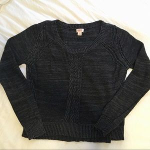 Black crop sweater